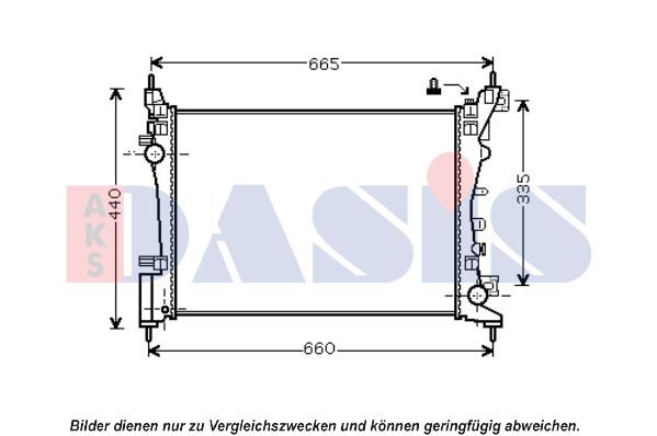 AKS DASIS Radiators, Motora dzesēšanas sistēma 150112N